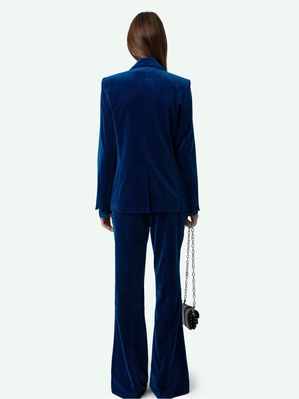 Zadig & Voltaire Navy Velvet Blazer sz 36 - Picture 5 of 10